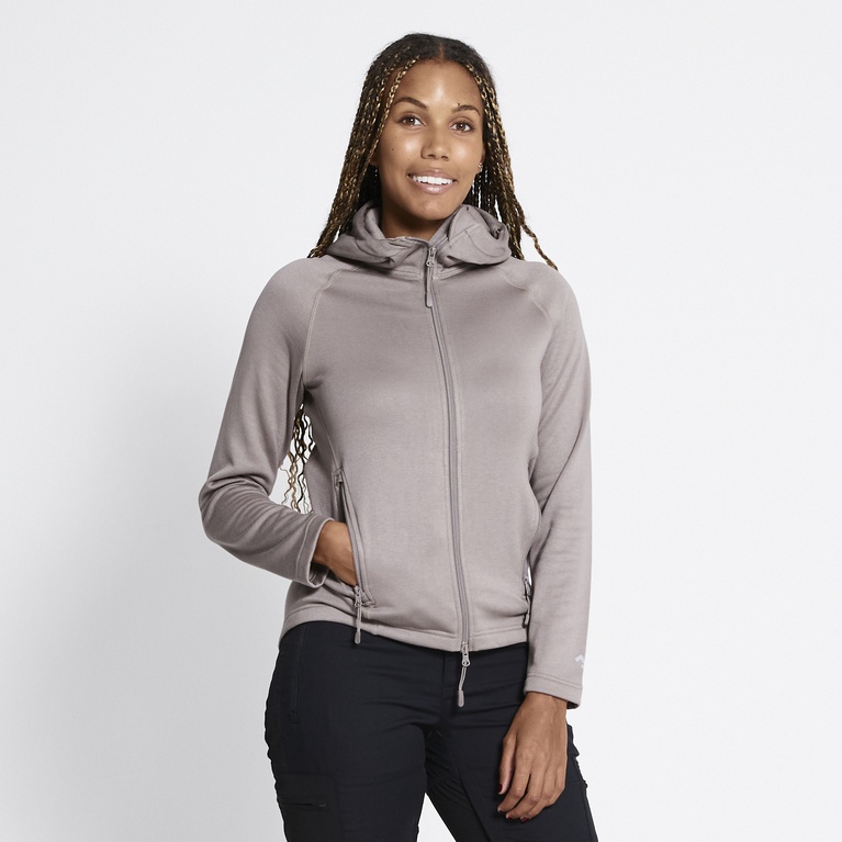 Functional hoodie "Vegby" Dk Beige